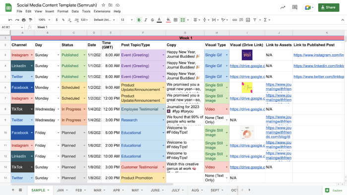 Building Social Media Content Calendars